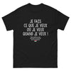 T-shirt Hongrie noir - Je fais ce que je veux... sauf si ma femme hongroise décide