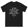 T-shirt humour Thaïlandaise noir - Je fais ce que je veux