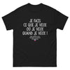 T-shirt Russe noir - Je fais ce que je veux... mais elle est russe