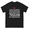 T-shirt Toulon noir - Fierté et humour toulonnais