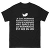 T-shirt Normand noir - La Normandie dans le Coeur