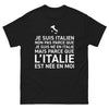 T-shirt Italie noir - Je suis Italien, humour et fierté