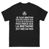 T-shirt Bretagne noir - Je suis Breton, fier de mes origines