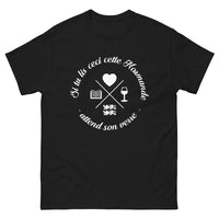 Thumbnail for T-shirt Normand noir - Si tu lis ceci, cette Normande attend son verre