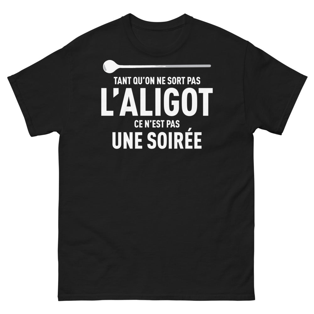 T-shirt Occitanie noir - Tant qu'on ne sort pas l'aligot