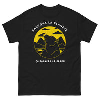Thumbnail for T-shirt Béarn noir - Sauvons la Planète, ça sauvera le Béarn !