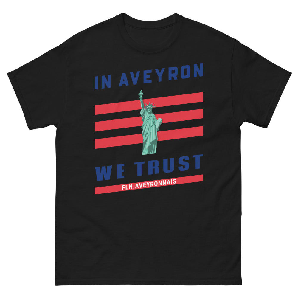 T-shirt Aveyron noir - In Aveyron We Trust