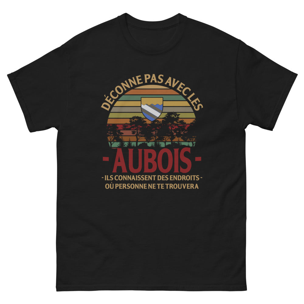 T-shirt Aubois noir - Ne déconnez pas avec les locaux