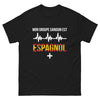 T-shirt Espagne noir - Mon groupe sanguin est espagnol