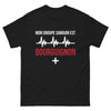 T-shirt Bourgogne noir - Mon groupe sanguin est Bourguignon