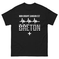 Thumbnail for T-shirt Bretagne noir - Mon Groupe Sanguin : Breton