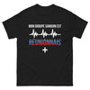 T-shirt Réunion noir - Mon groupe sanguin est réunionnais