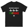 T-shirt Portugal noir - Mon groupe sanguin est portugais