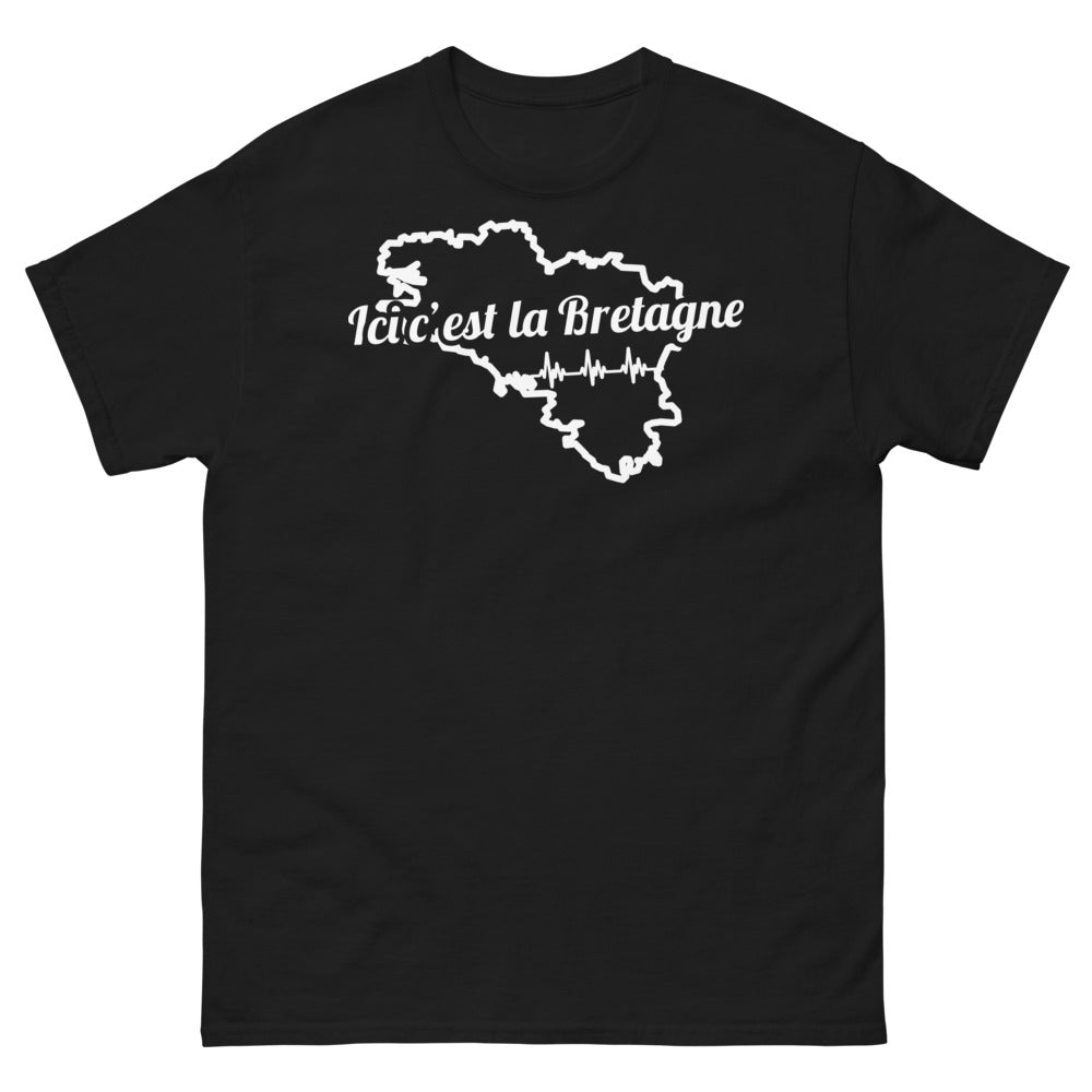 T-shirt Bretagne noir - Ici c'est la Bretagne !