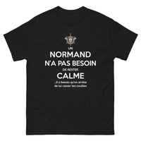 Thumbnail for T-shirt Normand noir - Souviens-toi d'arrêter de me casser les couilles!
