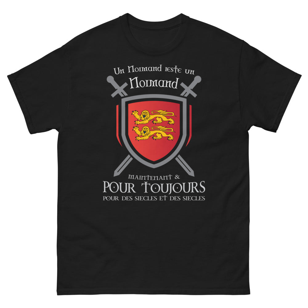 T-shirt Normandie noir - Un Normand reste un Normand