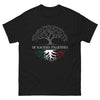 T-shirt Italie noir - Origines italiennes avec humour
