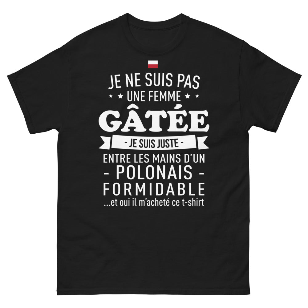 T-shirt Pologne noir - Humour sur les partenaires polonais