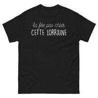 Thumbnail for T-shirt Lorraine noir - La Fée Pas Chier avec humour
