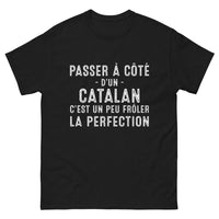 Thumbnail for T-shirt Catalan noir - Frôler la perfection en sombre