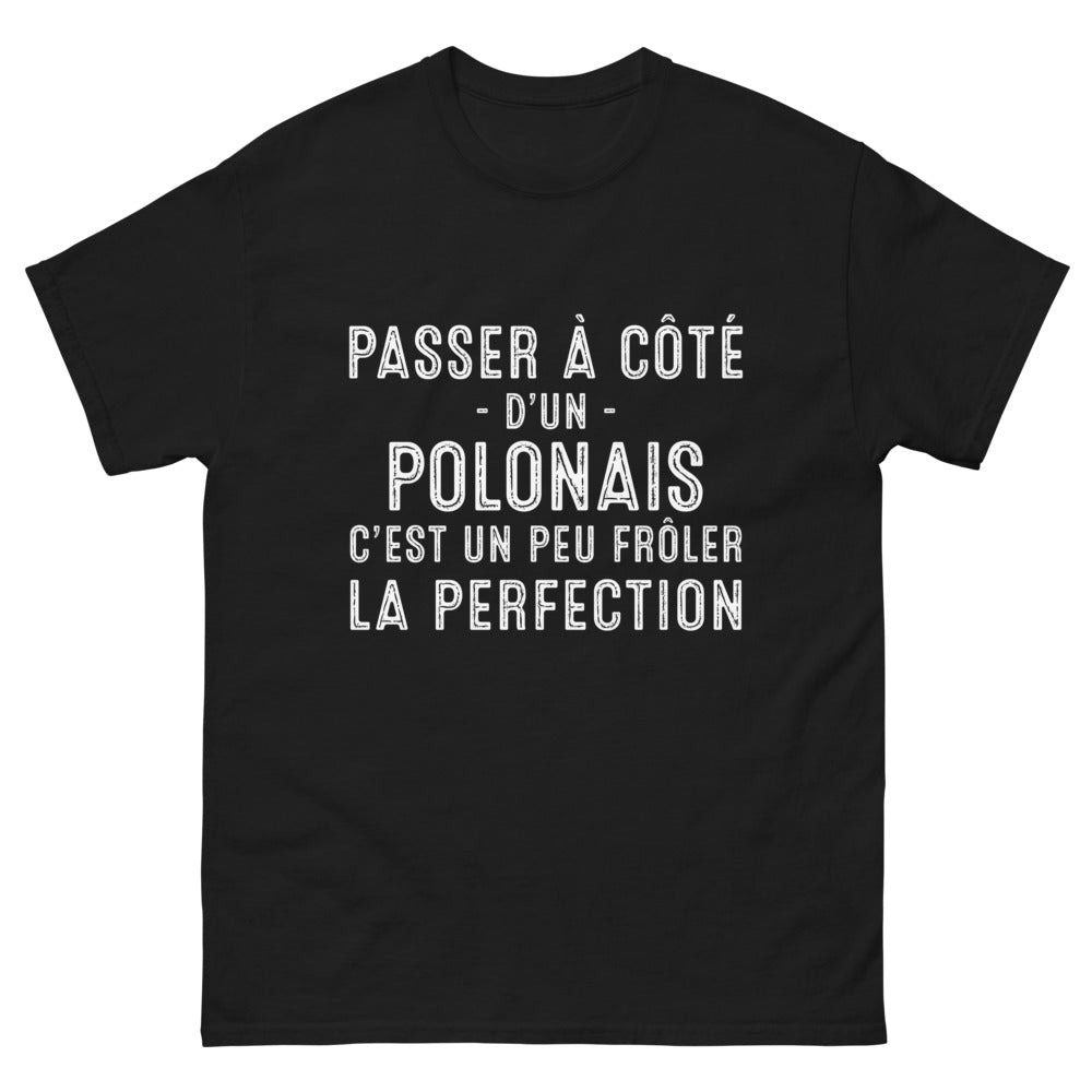 T-shirt Pologne noir - Un brin de perfection humoristique