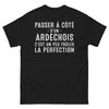 T-shirt Ardèche noir - Ne passez pas à côté d'un Ardéchois