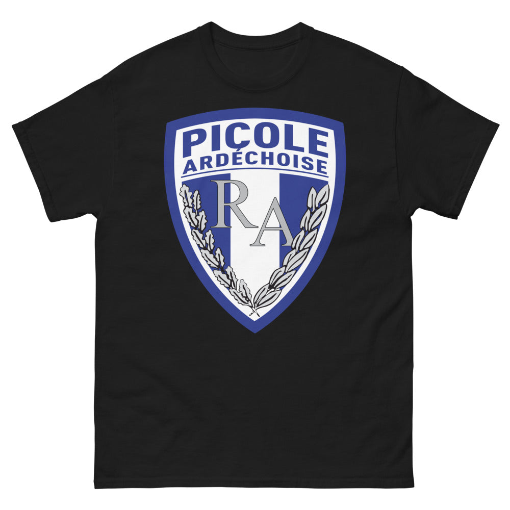 T-shirt Ardèche noir - Picole Ardéchoise, esprit festif