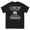 T-shirt Bretagne noir - Le Breton aime bien manger
