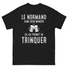 T-shirt Normandie noir - Le Normand aime bien manger