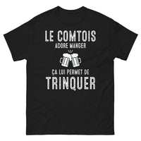 Thumbnail for T-shirt Franche-Comté noir - symbole de gourmandise