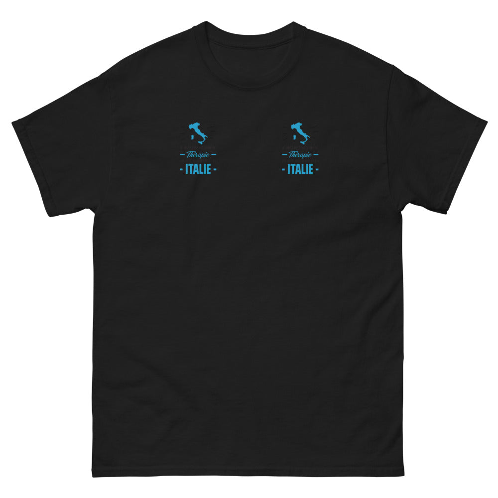 T-shirt Italie noir - Je n'ai pas besoin de thérapie