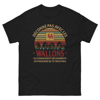 Thumbnail for T-shirt Wallon noir - Déconne Pas Avec les Wallons