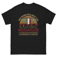 Thumbnail for T-shirt Neuchâtel noir - Ne déconne pas avec eux !