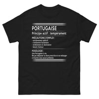 Thumbnail for T-shirt Portugal noir - Principe Actif & Tempérament