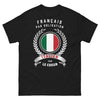 T-shirt Français par Obligation noir - Français par obligation, Italien de cœur