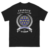 Thumbnail for T-shirt Ardèche noir - Français par obligation, Ardéchois par cœur