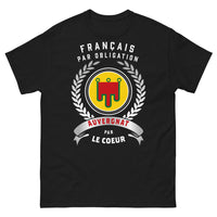 Thumbnail for T-shirt Auvergne noir - Français par Obligation, Auvergnat par Cœur