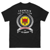 T-shirt Auvergne noir - Français par Obligation, Auvergnat par Cœur