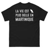 T-shirt Martinique noir - La vie est belle avec humour