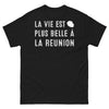 T-shirt La Réunion noir - La vie est plus belle à La Réunion