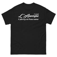 Thumbnail for T-shirt Auvergne noir - L'Auvergne c'est joli, humour et fierté