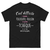 T-shirt Tchèque noir - C’est difficile d’avoir toujours raison