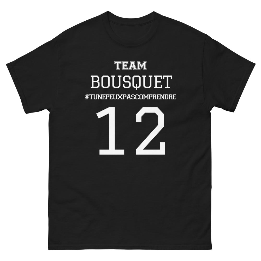 T-shirt Bousquet noir - Tu ne peux pas comprendre