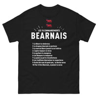 Thumbnail for T-shirt Béarn noir - 10 Commandements des traditions locales