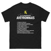 T-shirt Aveyron noir - Les 10 commandements régionaux