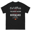 T-shirt Normand noir - Difficile d'avoir toujours raison