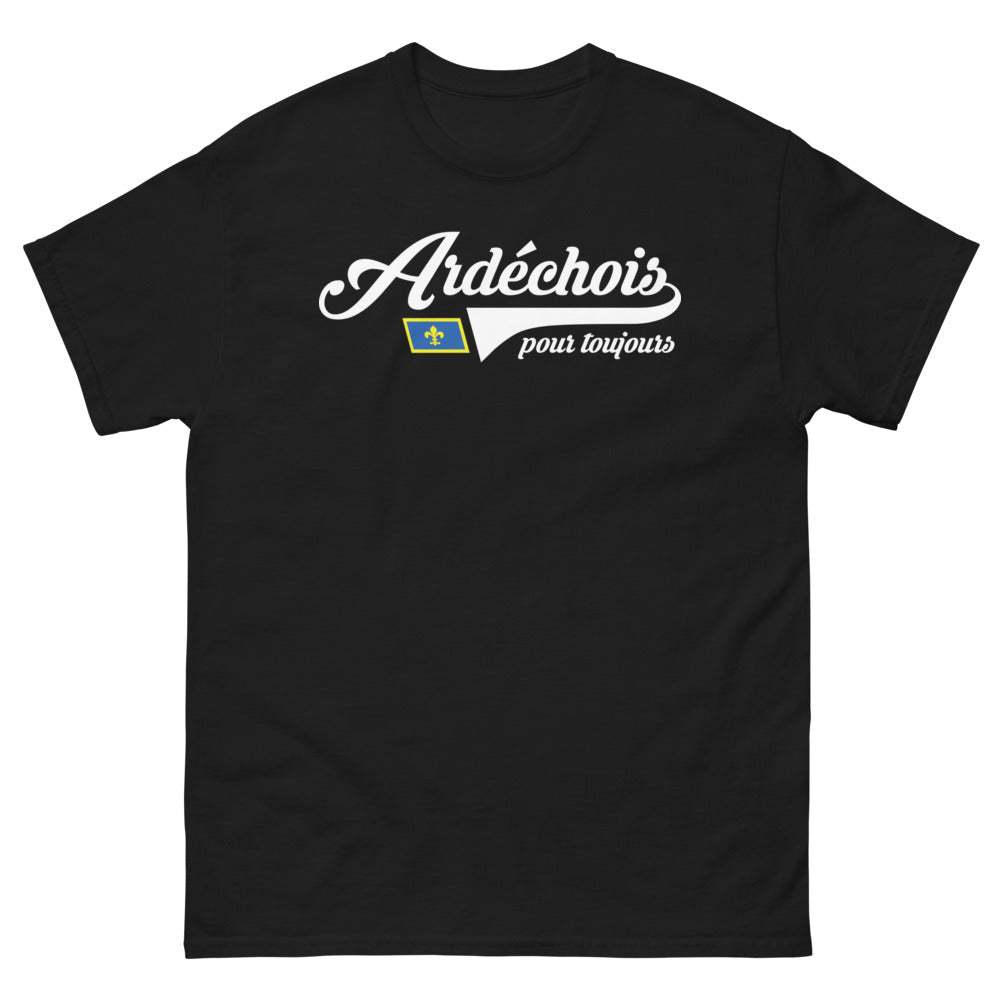 T-shirt Ardèche noir - Ardéchois pour Toujours
