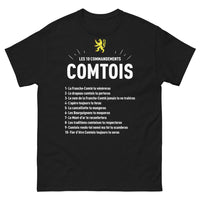 Thumbnail for T-shirt Comtois noir - Les 10 Commandements de la Franche-Comté