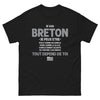 T-shirt Bretagne noir - Je suis Breton, doux ou déjanté