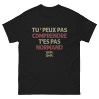 Thumbnail for T-shirt Normandie noir - Tu peux pas comprendre t'es pas Normand